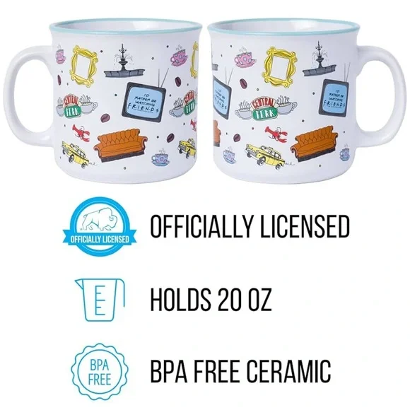 πHPπ Friends Central Perk I'd Rather be Watching 20oz Camper - Picture 4 of 4